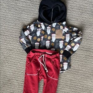 Made By Molly Santa and Cookie Kids Jogger Set